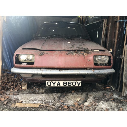 2 - 1980 Vauxhall Chevette Saloon 1.3
Being sold without reserve
Registration number OYA 860V
Garage sto... 