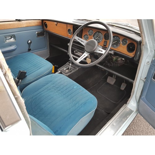 37 - 1974 Triumph Dolomite 1850
Registration number OPN 985M
Light French blue with blue cloth interior
A... 
