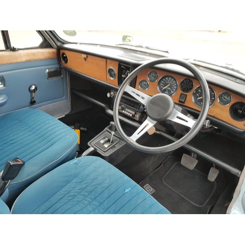 37 - 1974 Triumph Dolomite 1850
Registration number OPN 985M
Light French blue with blue cloth interior
A... 