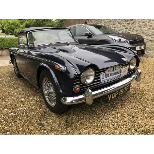 41 - 1968 Triumph TR5 PI
Registration number VGP 197F
Chassis number CP22380
Engine number CP1914E
Surrey... 