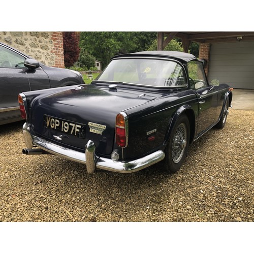 41 - 1968 Triumph TR5 PI
Registration number VGP 197F
Chassis number CP22380
Engine number CP1914E
Surrey... 