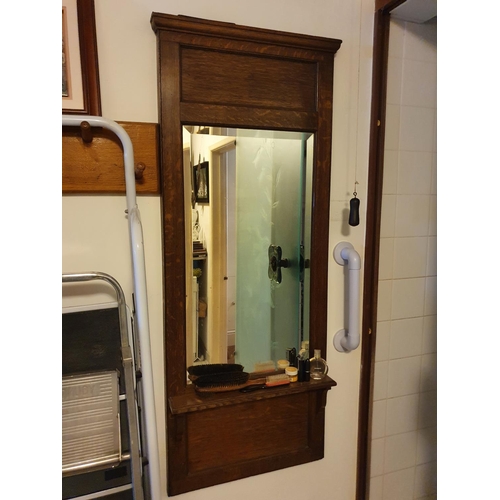 179 - The Utility Room and Toilet.
The contents including an oak wall mirror, 142 x 55 cm wide, a bentwood... 