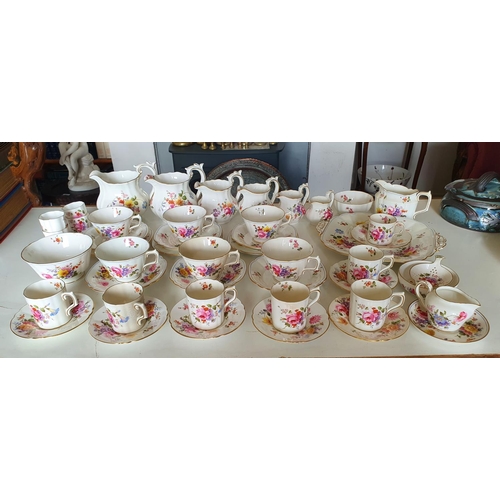 247 - A group of assorted Royal Crown Derby Derby Posies tea and coffee wares (box)