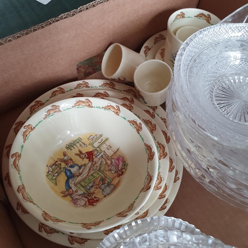 249 - Assorted ceramics, glass, silver plate and other items (3 boxes)