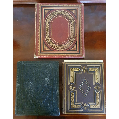 327 - Three late 19th/early 20th century country house scrap albums, with drawings, text and calligraphy (... 