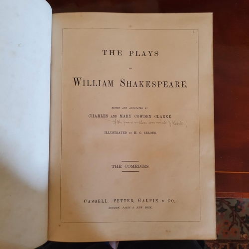 332 - Shakespeare (William), Works of, three vols., half calf, Some English Gardens, 1920, and six other v... 