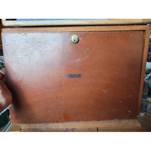 122 - A tool chest, with assorted drawers, and contents, 46 cm wide