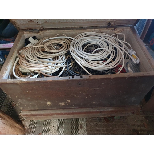 134 - A late Victorian tool chest, 79 cm wide