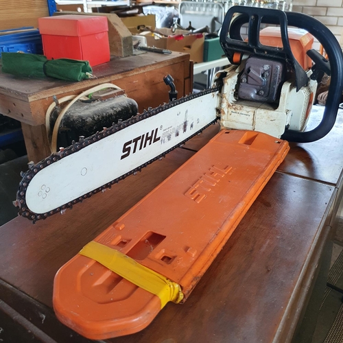 143 - A Stihl NS 390 petrol chainsaw