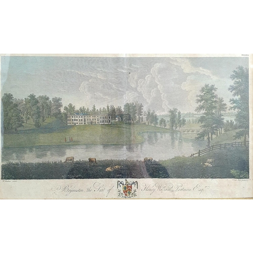 566 - An 18th century coloured engraving Vue de la Prise des Forts et Ville de Havane par les Anglois en 1... 