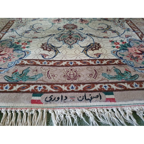 616 - A Persian runner, decorated foliage on a cream ground, 330 x 75 cm