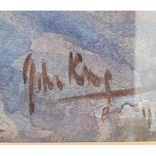 623 - John King, Stopped Out, watercolour heightened with Bodycolour, signed and dated '74, 38.5 x 25 cm
(... 