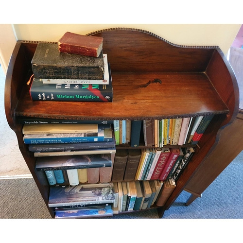 648 - The First Floor Back Landing & Second Floor Staircase.
An Edwardian inlaid mahogany open bookcase, 5... 