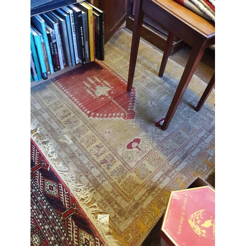 669 - A Baluchi rug, 104 x 94 cm, and all the other carpets and rugs on the floor (qty)