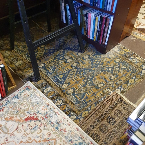 669 - A Baluchi rug, 104 x 94 cm, and all the other carpets and rugs on the floor (qty)