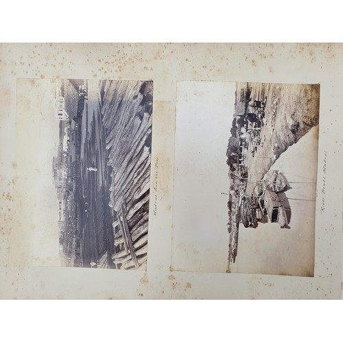 329 - An album of topographical and other photographs, including Government House, Madras, Black Town, Mad... 