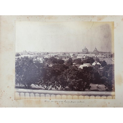 329 - An album of topographical and other photographs, including Government House, Madras, Black Town, Mad... 