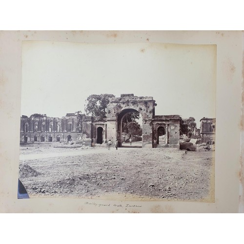 329 - An album of topographical and other photographs, including Government House, Madras, Black Town, Mad... 