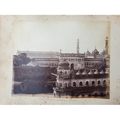 329 - An album of topographical and other photographs, including Government House, Madras, Black Town, Mad... 