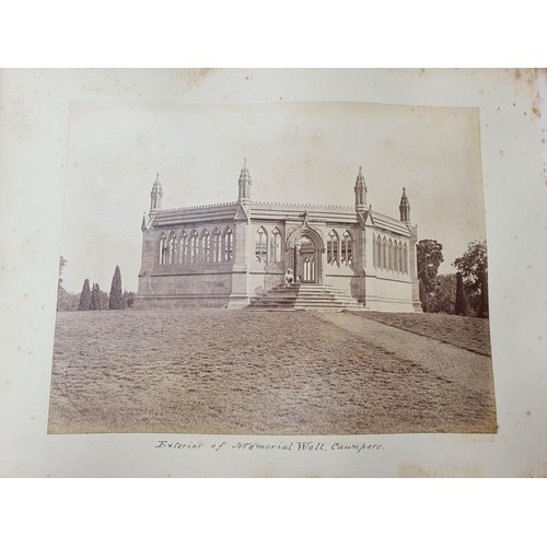 329 - An album of topographical and other photographs, including Government House, Madras, Black Town, Mad... 