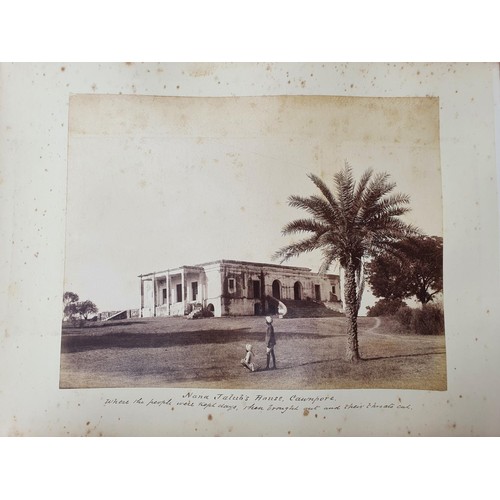 329 - An album of topographical and other photographs, including Government House, Madras, Black Town, Mad... 