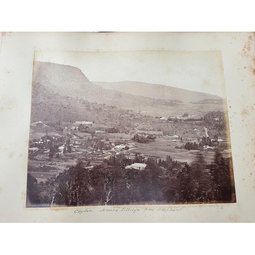 329 - An album of topographical and other photographs, including Government House, Madras, Black Town, Mad... 