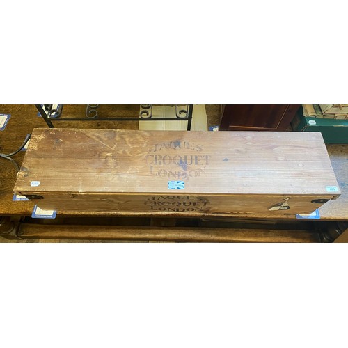683 - A Jacques croquet set, cased