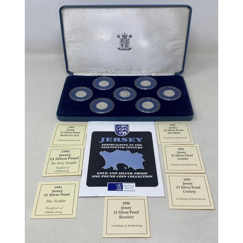 80 - A Royal Mint silver proof set, Jersey 1992, cased