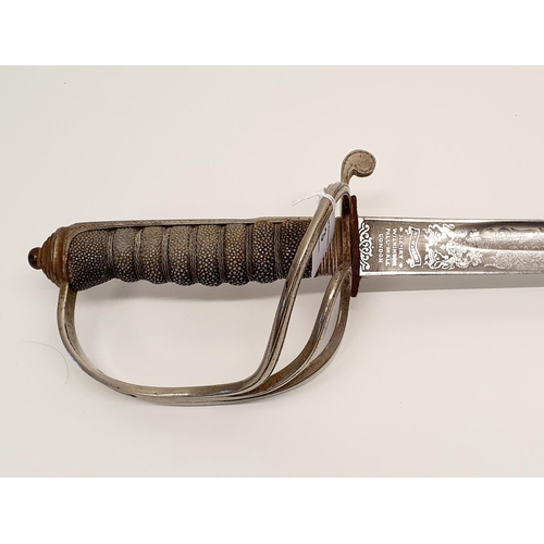 3 - An officers sword, lacking scabbard