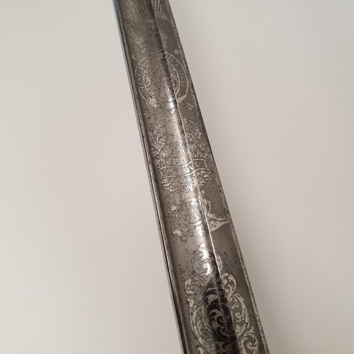 3 - An officers sword, lacking scabbard