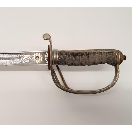 3 - An officers sword, lacking scabbard