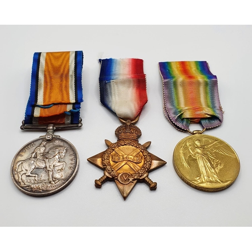 41 - A 1914-15 Star, awarded to W-3917 Dvr E A Perry RFA, and a pair of medals awarded to 73154 Spr W H O... 