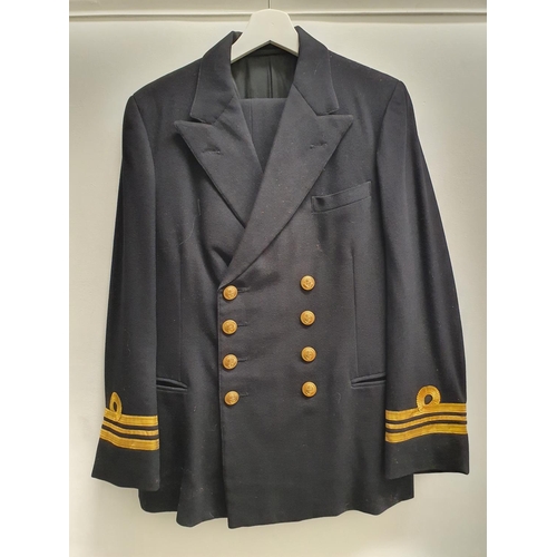 61 - A Royal Naval officers jacket and assorted naval uniforms (qty)