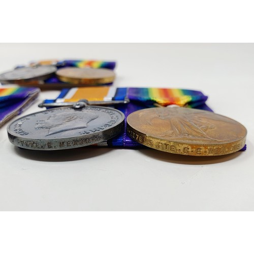 45 - A British War Medal and Victory Medal, pair, awarded to DM2-196488 Pte G Wallis ASC, another pair, a... 