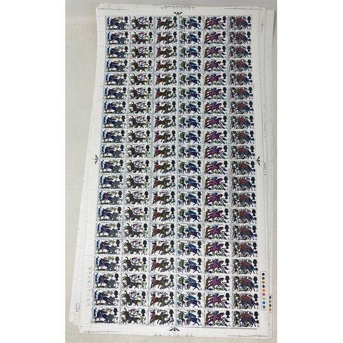 204 - Assorted mint stamp sheets, 1963-1970, mostly GB