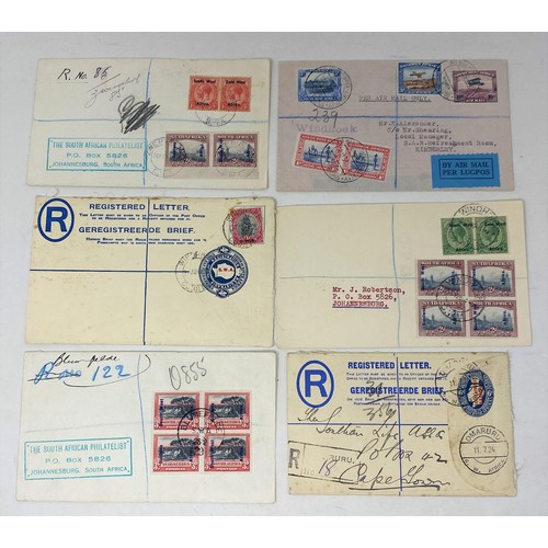 207 - Southwest Africa - Covers and Cancellations- 1923-42 a fine selection of covers (39) with twenty-fou... 