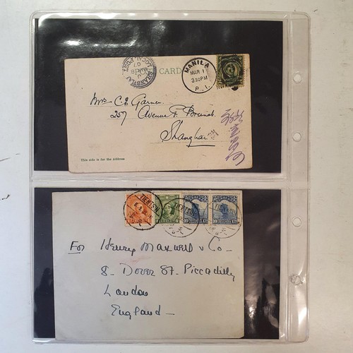 222 - China - Postal History - Selection of 14 covers, with a variety of frankings and cancels including a... 