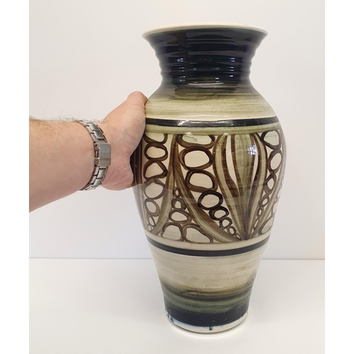 568 - A Jersey pottery vase, 40 cm high