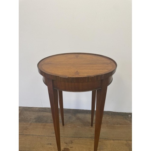 727 - A mahogany kettle stand, 73 cm high