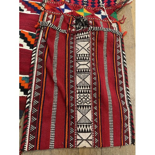 748 - An African tribal bag, 54 cm wide