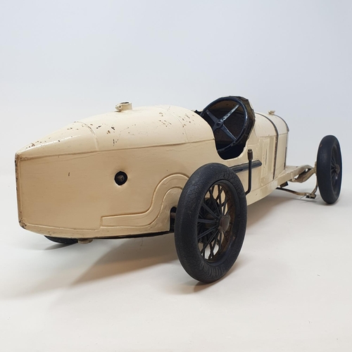 73 - A CIJ (France) Alfa Romeo P2 clockwork racing car, with part of the original lid from the box