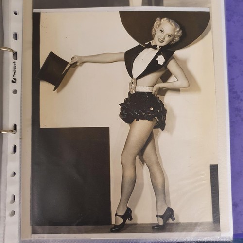 24 - An album of film portrait photographs and lobby cards, to include: An Old Spanish Custom, Alice Talt... 