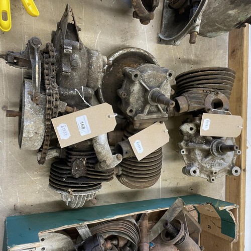 168 - Three Villiers engines, various conditions and loss (3) Provenance: Removed from a private garage/wo... 