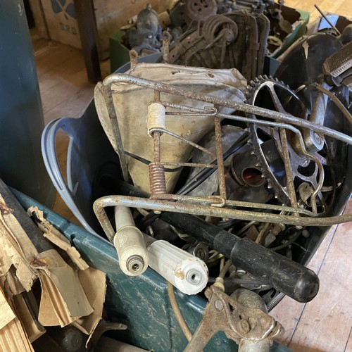 184 - Assorted tools and sundries (4 boxes/tubs)  Provenance: Removed from a private garage/workshop 
in O... 