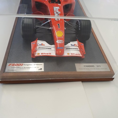 87 - An Amalgam 1:8 scale model of Michael Schumacher's F2001 Ferrari, Chassis 211, Monaco GP Winner, lim... 