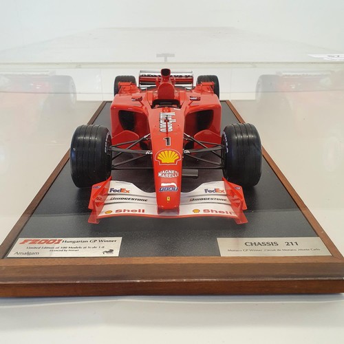 87 - An Amalgam 1:8 scale model of Michael Schumacher's F2001 Ferrari, Chassis 211, Monaco GP Winner, lim... 