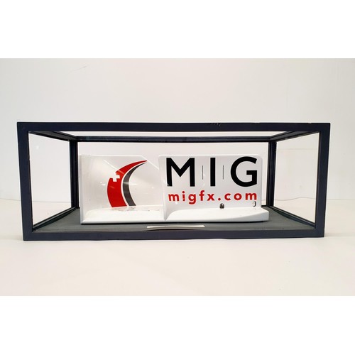 106 - A front wing end panel from Jenson Button's 2009 World Championship winning Formula One car, signed ... 