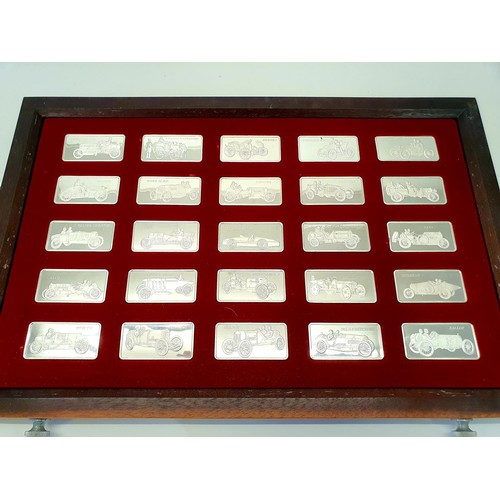 64 - A fabulous 1977 Franklin Mint 'World's Racing Cars' First Edition Proof Silver. It comes in a beauti... 