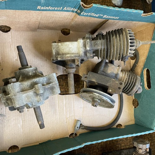 199 - A Sheppe Motor, York, engine, and other items (box)  Provenance: Removed from a private garage/works... 