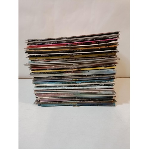 50 - Assorted vinyl LP records, to include Bob Dylan, Lynard Skynyrd, ABBA, and others (box)